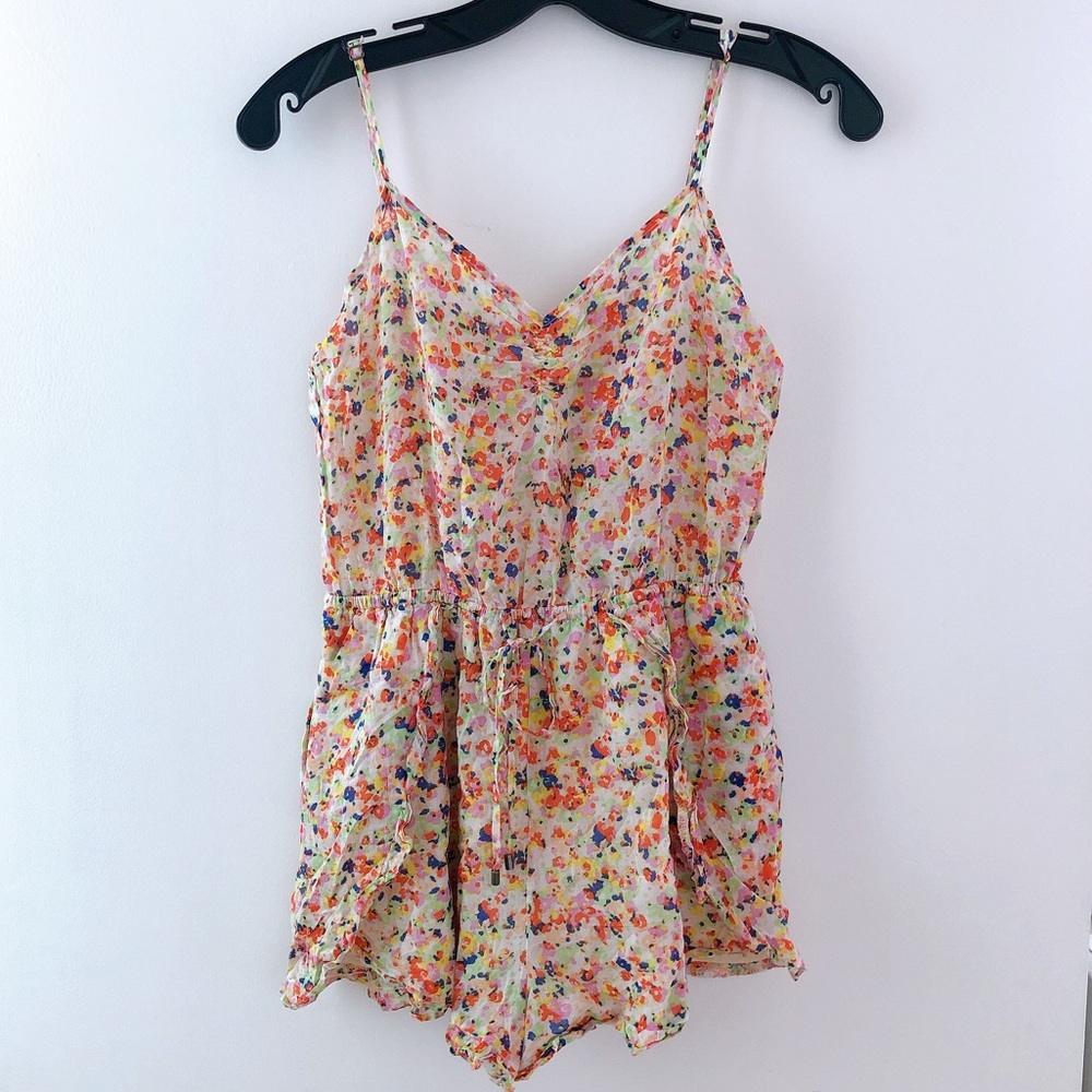 Floral short jumpsuit